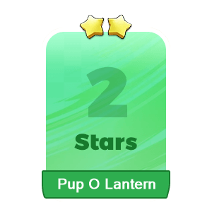 MMOJUGG Monopoly Go Pup O Lantern 2 Stars-S7-5 Details View of Item Function and Use